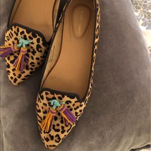 Hush Puppies Leopard Tassled Loafers